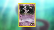 The first Rocket's Mewtwo card released can fetch a high price online (Image via The Pokemon Company)